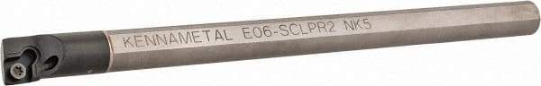 Kennametal - 12.19mm Min Bore Diam, 152.4mm OAL, 3/8" Shank Diam, E-SCLP Indexable Boring Bar - CP.. Insert, Screw Holding Method - Americas Industrial Supply
