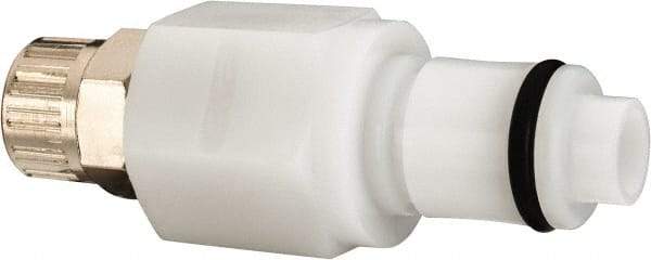 CPC Colder Products - 1/4" OD, Acetal Push-to-Connect Male Connector - 120 Max psi, White - Americas Industrial Supply