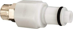 CPC Colder Products - 1/4" OD, Acetal Push-to-Connect Male Connector - 120 Max psi, White - Americas Industrial Supply