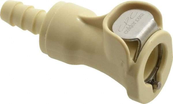 CPC Colder Products - Acetal Push-to-Connect Tube Female Connector - 120 Max psi, 1/4" Inside Diam, White - Americas Industrial Supply