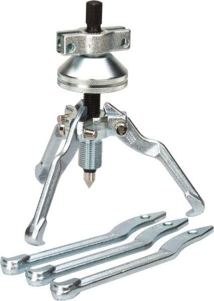 Proto - 5 Piece, 6 Ton Capacity, 7" Spread, Cone Puller Set - 3 Jaws, 6" Reach - Americas Industrial Supply