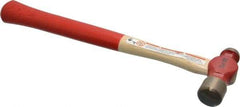 Proto - 1/4 Lb Head Ball Pein Hammer - Wood Handle with Red Laquer Grip, 11" OAL - Americas Industrial Supply