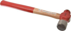 Proto - 2-1/2 Lb Head Ball Pein Hammer - Wood Handle with Red Laquer Grip, 16-3/8" OAL - Americas Industrial Supply