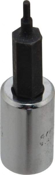 Proto - 1/4" Drive, 1/16" Hex Bit Socket - 1-7/8" OAL, 1" Bit Length - Americas Industrial Supply
