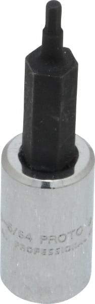 Proto - 1/4" Drive, 5/64" Hex Bit Socket - 1-7/8" OAL, 1" Bit Length - Americas Industrial Supply