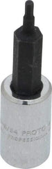Proto - 1/4" Drive, 5/64" Hex Bit Socket - 1-7/8" OAL, 1" Bit Length - Americas Industrial Supply