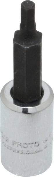 Proto - 1/4" Drive, 1/8" Hex Bit Socket - 1-7/8" OAL, 1" Bit Length - Americas Industrial Supply