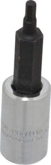 Proto - 1/4" Drive, 2.5mm Hex Bit Socket - 1-7/8" OAL, 1" Bit Length - Americas Industrial Supply