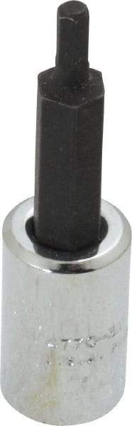 Proto - 1/4" Drive, 3mm Hex Bit Socket - 1-7/8" OAL, 1" Bit Length - Americas Industrial Supply