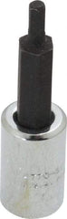 Proto - 1/4" Drive, 3mm Hex Bit Socket - 1-7/8" OAL, 1" Bit Length - Americas Industrial Supply