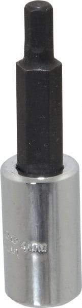 Proto - 1/4" Drive, 4mm Hex Bit Socket - 1-7/8" OAL, 1" Bit Length - Americas Industrial Supply