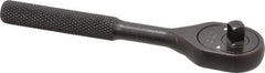 Proto - 1/4" Drive Pear Head Ratchet - Black Oxide Finish, 5" OAL, 24 Gear Teeth - Americas Industrial Supply