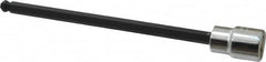 Proto - 3/8" Drive, 1/4" Hex Bit Socket - 6-3/32" OAL, 5" Bit Length, Long Ball End Hex Bit Socket - Americas Industrial Supply