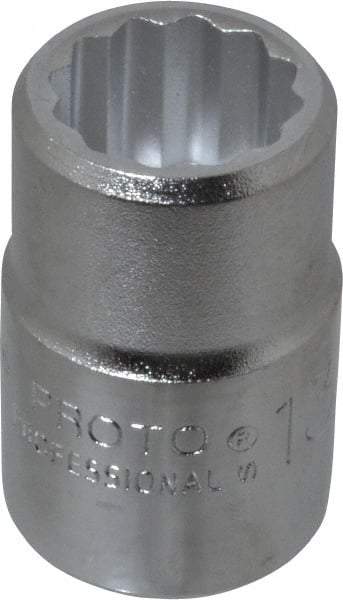 Proto - 13/16", 3/4" Drive, Standard Hand Socket - 12 Points, 2" OAL, Chrome Finish - Americas Industrial Supply