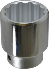 Proto - 1-5/8", 3/4" Drive, Standard Hand Socket - 12 Points, 2-5/8" OAL, Chrome Finish - Americas Industrial Supply