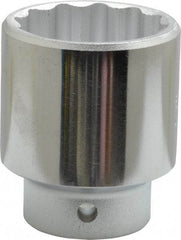 Proto - 3/8" Drive, Standard Hand Socket - 12 Points, 2-1/8" OAL, Chrome Finish - Americas Industrial Supply