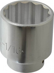 Proto - 13/16", 3/8" Drive, Standard Hand Socket - 6 Points, 2-1/2" OAL, Chrome Finish - Americas Industrial Supply