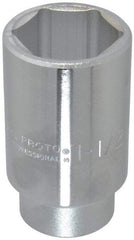 Proto - 1-1/2", 3/4" Drive, Deep Hand Socket - 6 Points, 3-1/2" OAL - Americas Industrial Supply