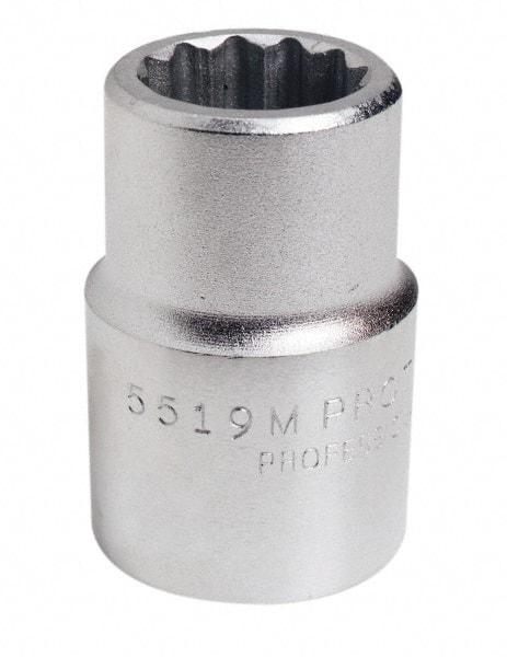 Proto - 3/4" Drive, Standard Hand Socket - 12 Points, 2-7/32" OAL, Chrome Finish - Americas Industrial Supply