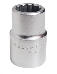 Proto - 3/4" Drive, Standard Hand Socket - 12 Points, 2" OAL, Satin Finish - Americas Industrial Supply