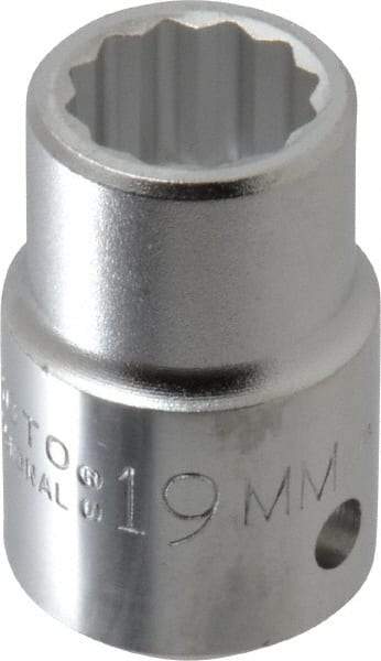 Proto - 3/4" Drive, Standard Hand Socket - 12 Points, 2" OAL, Chrome Finish - Americas Industrial Supply