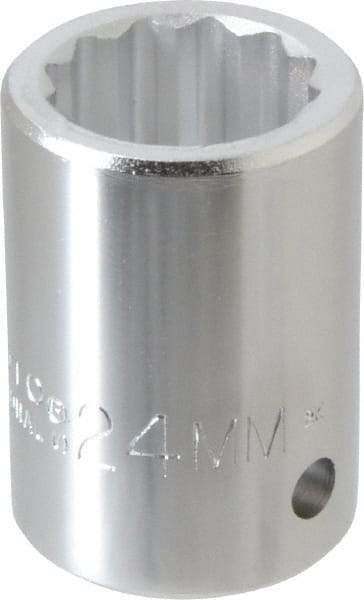 Proto - 3/4" Drive, Standard Hand Socket - 12 Points, 2" OAL, Chrome Finish - Americas Industrial Supply