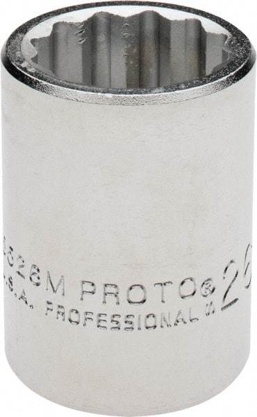 Proto - 3/4" Drive, Standard Hand Socket - 12 Points, 2" OAL, Chrome Finish - Americas Industrial Supply