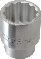 Proto - 3/4" Drive, Standard Hand Socket - 12 Points, 2-13/32" OAL, Chrome Finish - Americas Industrial Supply