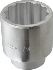 Proto - 3/4" Drive, Standard Hand Socket - 12 Points, 3-9/32" OAL, Chrome Finish - Americas Industrial Supply