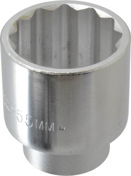 Proto - 2-1/16", 3/4" Drive, Standard Hand Socket - 12 Points, 3-5/32" OAL, Chrome Finish - Americas Industrial Supply