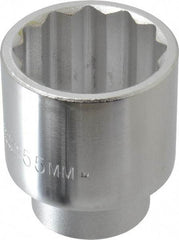 Proto - 2-1/16", 3/4" Drive, Standard Hand Socket - 12 Points, 3-5/32" OAL, Chrome Finish - Americas Industrial Supply