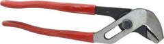 Proto - 7-1/16" OAL, 1-1/8" Max Capacity, 5 Position Gooseneck Tongue & Groove Pliers - Standard Straight Jaws, Standard Head, Plastisol Handles - Americas Industrial Supply