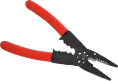 Proto - 22 to 10 AWG Capacity Wire Stripper/Crimper - 8-1/4" OAL, Plastisol Handle - Americas Industrial Supply