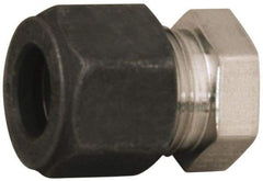 Parker - 5/8" OD, Stainless Steel End Cap - 15/16" Hex, Comp Ends - Americas Industrial Supply
