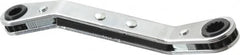 Proto - 7/32" x 9/32" 12 Point Reversible Ratcheting Offset Box Wrench - Double End, 4-1/8" OAL, Steel, 25° Offset - Americas Industrial Supply