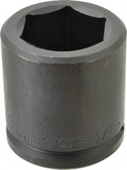 Proto - 1-1/2" Drive 2-3/8" Standard Impact Socket - 6 Points, 3-7/8" OAL - Americas Industrial Supply