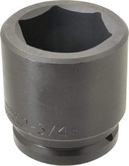 Proto - 1-1/2" Drive 2-3/4" Standard Impact Socket - 6 Points, 4-1/4" OAL - Americas Industrial Supply
