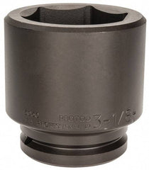 Proto - 1-1/2" Drive 3-1/8" Standard Impact Socket - 6 Points, 4-5/8" OAL - Americas Industrial Supply