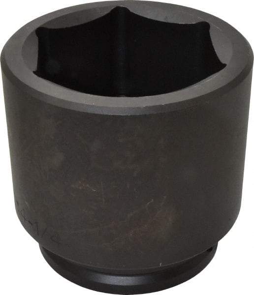 Proto - 1-1/2" Drive 4-1/4" Standard Impact Socket - 6 Points, 5-3/4" OAL - Americas Industrial Supply