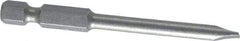 Irwin - 3/16" Slotted Screwdriver Bit - 1/4" Hex Drive, 2-3/4" OAL - Americas Industrial Supply