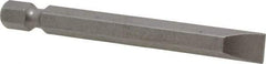 Irwin - 9/32" Slotted Screwdriver Bit - 1/4" Hex Drive, 2-3/4" OAL - Americas Industrial Supply