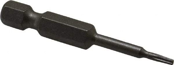 Irwin - T6 Torx Bit - 1/4" Hex Drive, 1-15/16" OAL - Americas Industrial Supply