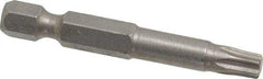 Irwin - T27 Torx Bit - 1/4" Hex Drive, 1-15/16" OAL - Americas Industrial Supply