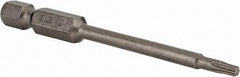 Irwin - T9 Torx Bit - 1/4" Hex Drive, 2-3/4" OAL - Americas Industrial Supply