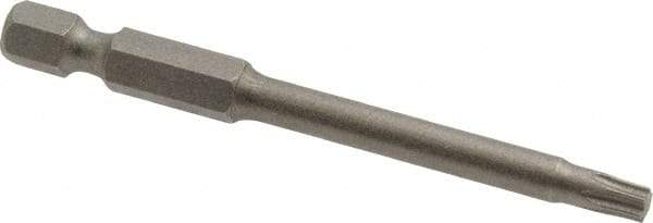 Irwin - T20 Torx Bit - 1/4" Hex Drive, 2-3/4" OAL - Americas Industrial Supply