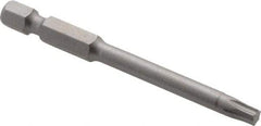 Irwin - T25 Torx Bit - 1/4" Hex Drive, 2-3/4" OAL - Americas Industrial Supply