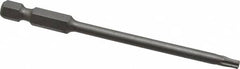 Irwin - T15 Torx Bit - 1/4" Hex Drive, 3-1/2" OAL - Americas Industrial Supply