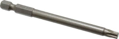 Irwin - T27 Torx Bit - 1/4" Hex Drive, 3-1/2" OAL - Americas Industrial Supply