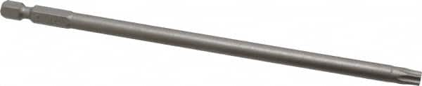 Irwin - T30 Torx Bit - 1/4" Hex Drive, 6" OAL - Americas Industrial Supply