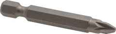 Irwin - PZ.2 Posidriv Screwdriver Bit - 1/4" Hex Drive, 1-15/16" OAL - Americas Industrial Supply